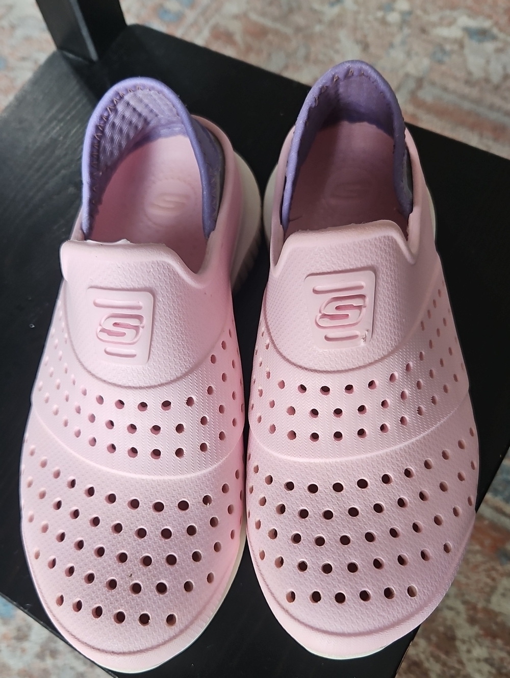 Skechers Girls' Foamies Epic Flex Slip-on Water Shoes in Pink Size 13